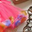 BABY GIRLS DRESS - Flower Rose Petal Hem Dress Red