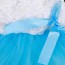 BABY GIRLS DRESS - Flower Rose Petal Hem Dress Blue