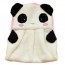 DQ - Colorful Sweet Candy Colored Cartoon Baby Towel Super Soft Coral Fleece Kid Child Towel Wipe Sweat Hung Towel Panda