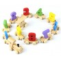 OEM - Baby Early Education Number Mini Train Models Wooden Block