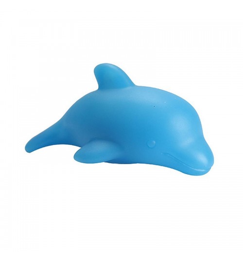 VAKIND - Baby Bath Toy Colorful LED Flashing Dolphin Lamp Change Multi Colors Blue