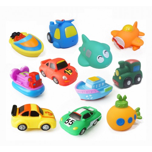 MKQ - Toys Water Spray Colorful Car Boat Soft Rubber