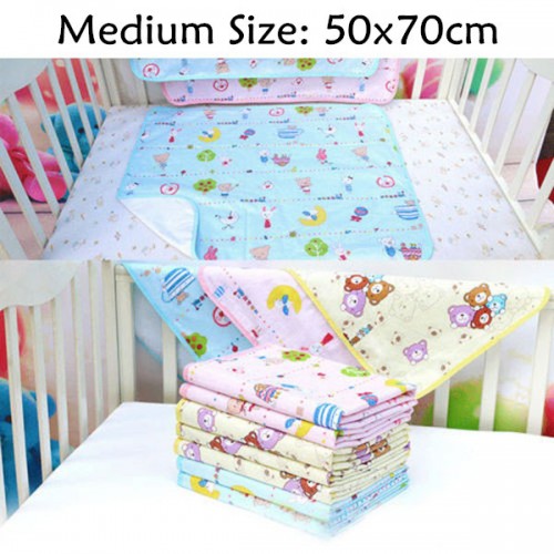EP - Color Randomly!!! Portable Urine Mat Waterproof Baby Infant Bedding Changing Nappy Cover Pad 50*70CM