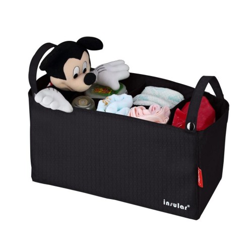 INSULAR - 3 Colors Multi-Functional Waterproof Diaper Bag Black