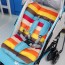 FOUER WHEEL - Stripe Baby Car Seat Accessories Blue