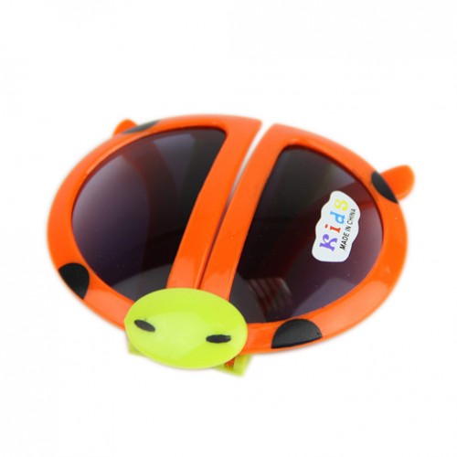 OEM - Fashion Cartoon Style Folding Beetle Kids Sunglasses Orange